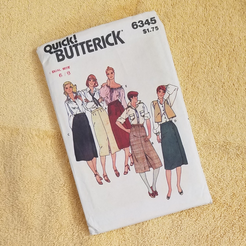 Vintage BUTTERICK Pattern, Misses' Skirt